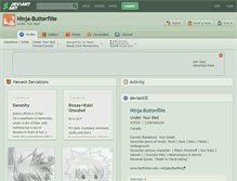 Tablet Screenshot of ninja-butterfliie.deviantart.com