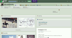 Desktop Screenshot of miss-outofmyway.deviantart.com