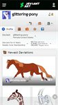 Mobile Screenshot of glittering-pony.deviantart.com