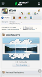 Mobile Screenshot of akom.deviantart.com