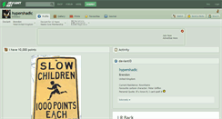 Desktop Screenshot of hypershadic.deviantart.com