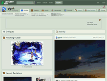 Tablet Screenshot of gigzak.deviantart.com