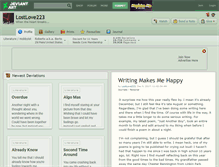Tablet Screenshot of lostlove223.deviantart.com
