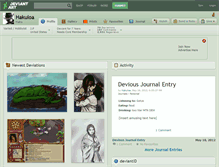 Tablet Screenshot of hakuloa.deviantart.com