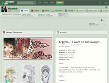 Tablet Screenshot of ninanoir.deviantart.com