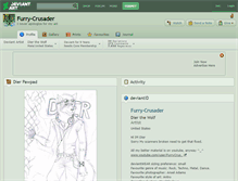 Tablet Screenshot of furry-crusader.deviantart.com