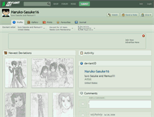 Tablet Screenshot of haruko-sasuke16.deviantart.com