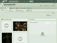 Tablet Screenshot of darkninjaeeveefire.deviantart.com