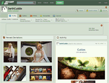 Tablet Screenshot of darthcuddle.deviantart.com