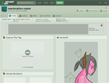 Tablet Screenshot of marshmallow-maker.deviantart.com