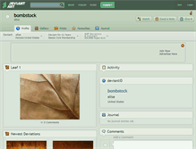Tablet Screenshot of bombstock.deviantart.com