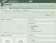 Tablet Screenshot of photoggregg.deviantart.com