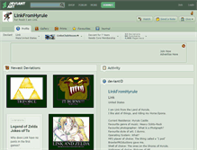 Tablet Screenshot of linkfromhyrule.deviantart.com