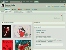 Tablet Screenshot of chikyuu-youkai.deviantart.com