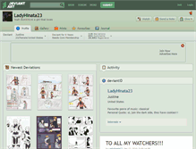 Tablet Screenshot of ladyhinata23.deviantart.com