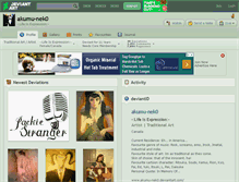 Tablet Screenshot of akumu-nek0.deviantart.com