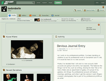 Tablet Screenshot of isadorabelle.deviantart.com