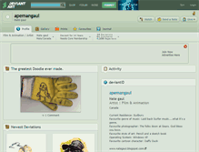 Tablet Screenshot of apemangaul.deviantart.com