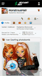 Mobile Screenshot of monstroushair.deviantart.com