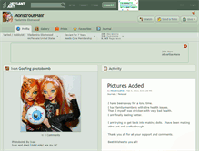 Tablet Screenshot of monstroushair.deviantart.com