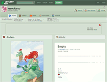 Tablet Screenshot of karookaroo.deviantart.com