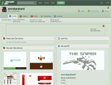 Tablet Screenshot of emrekarahanli.deviantart.com