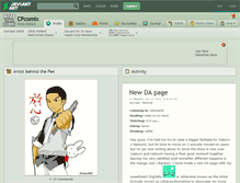 Tablet Screenshot of cpcomix.deviantart.com