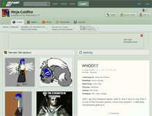 Tablet Screenshot of ninja-coldfire.deviantart.com