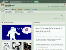 Tablet Screenshot of jamiegambell.deviantart.com