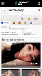 Mobile Screenshot of karma-dolly.deviantart.com
