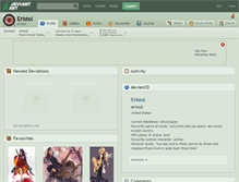 Tablet Screenshot of eristol.deviantart.com