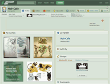 Tablet Screenshot of noir-cafe.deviantart.com