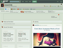 Tablet Screenshot of clone43346.deviantart.com