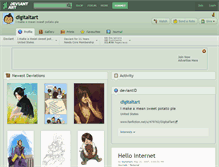 Tablet Screenshot of digitaltart.deviantart.com