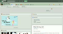 Desktop Screenshot of deus-ex-pony.deviantart.com