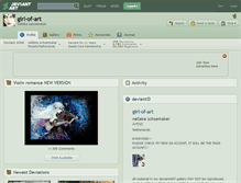 Tablet Screenshot of girl-of-art.deviantart.com