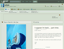 Tablet Screenshot of calhale.deviantart.com