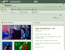 Tablet Screenshot of glaceon-x.deviantart.com