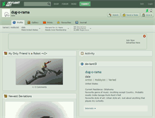 Tablet Screenshot of dug-o-rama.deviantart.com