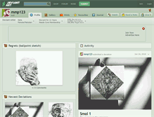 Tablet Screenshot of mmp123.deviantart.com