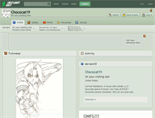 Tablet Screenshot of chococat19.deviantart.com