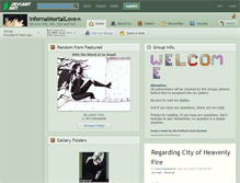 Tablet Screenshot of infernalmortallove.deviantart.com