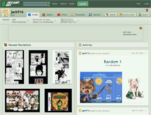 Tablet Screenshot of jack916.deviantart.com