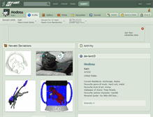 Tablet Screenshot of modosu.deviantart.com