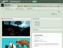 Tablet Screenshot of pipe-fox.deviantart.com