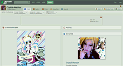 Desktop Screenshot of crystal-monster.deviantart.com