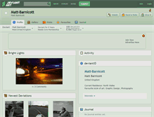 Tablet Screenshot of matt-barnicott.deviantart.com