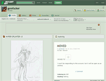 Tablet Screenshot of gorefucker.deviantart.com