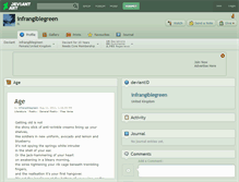 Tablet Screenshot of infrangiblegreen.deviantart.com