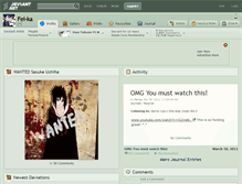 Tablet Screenshot of fel-ka.deviantart.com